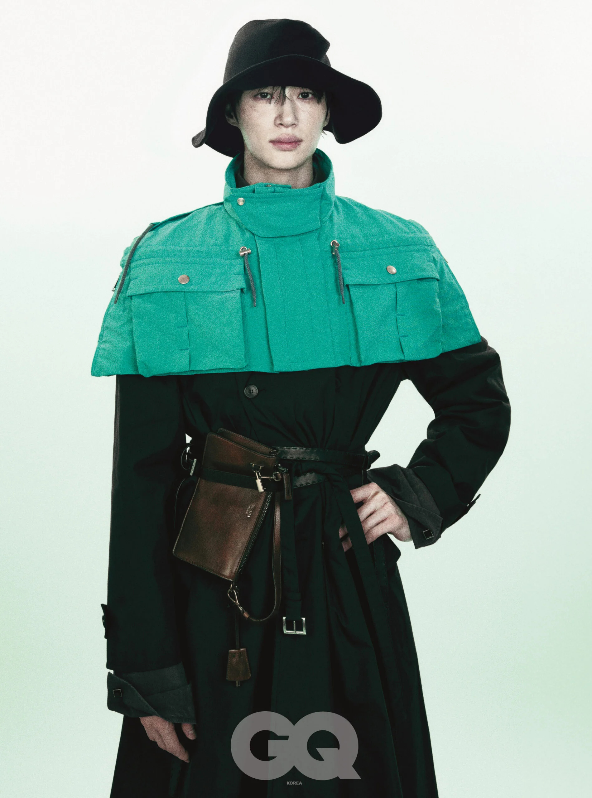 边佑锡 x Prada x GQ Korea八月刊封面大片公开，长发的新尝试、高