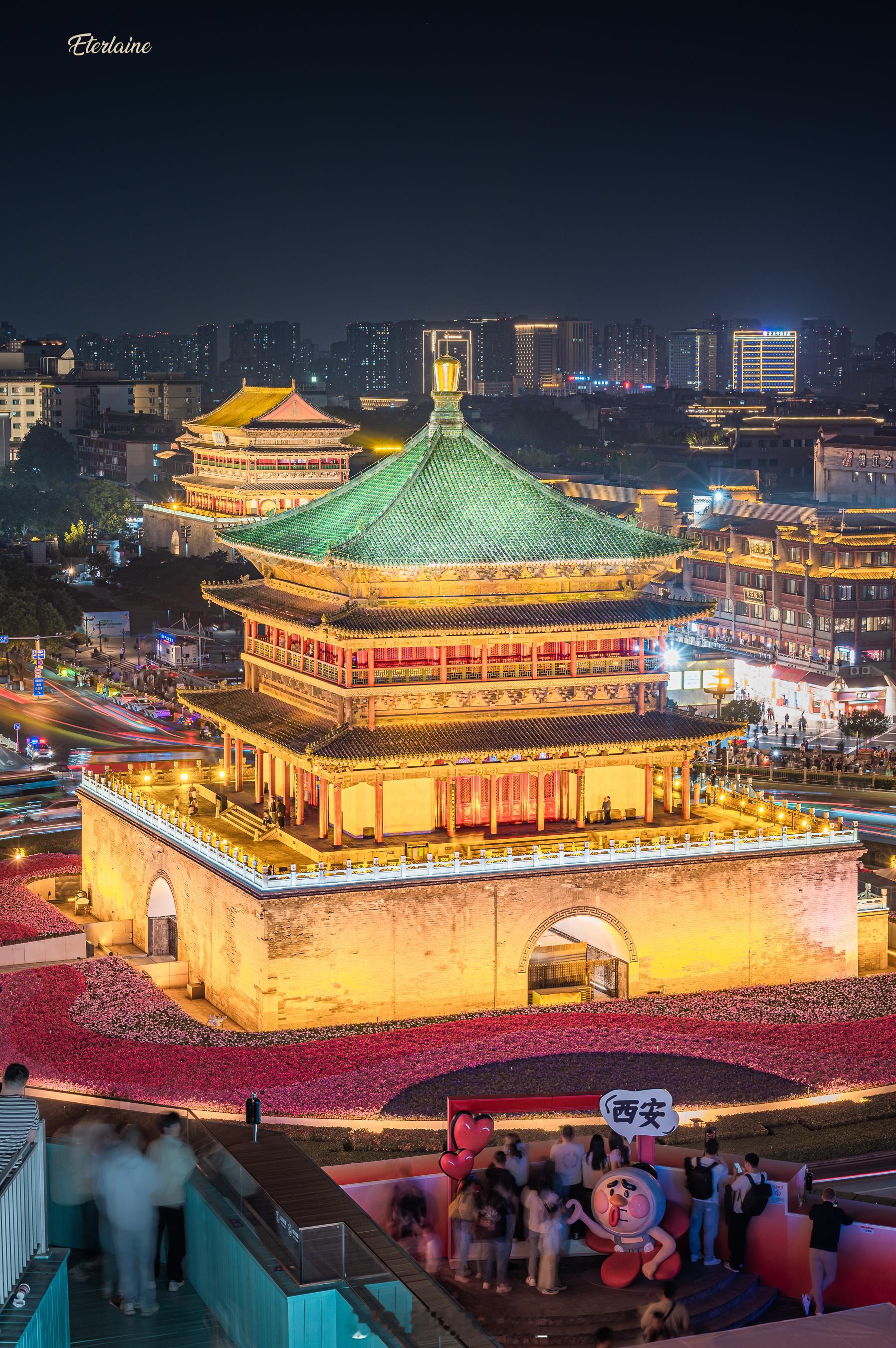 钟/鼓楼/大雁塔/大唐不夜城      (2026.04)西安旅行 西安·大唐不