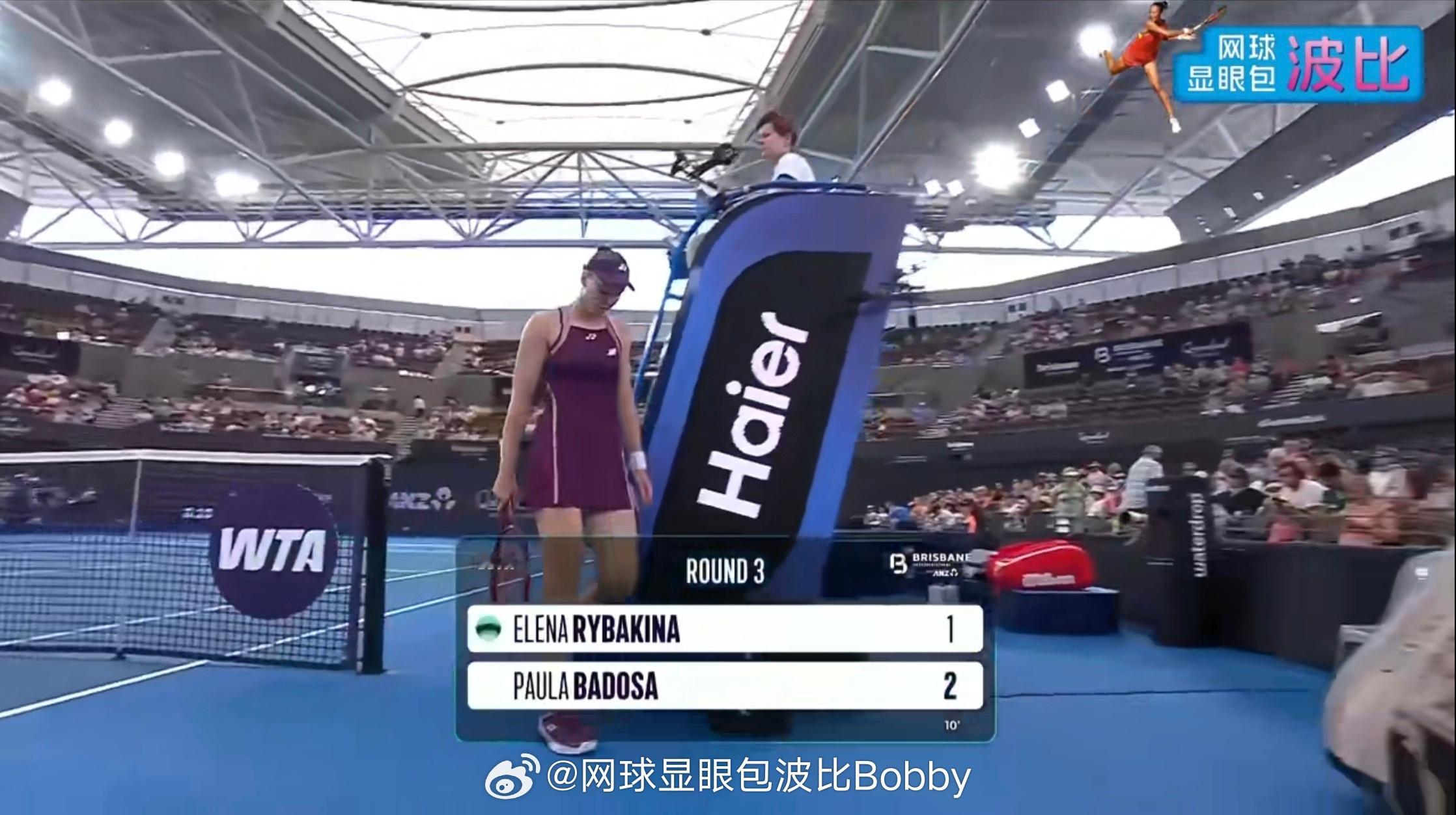 莱巴金娜0:2后，回破巴多萨网球talking大会网球