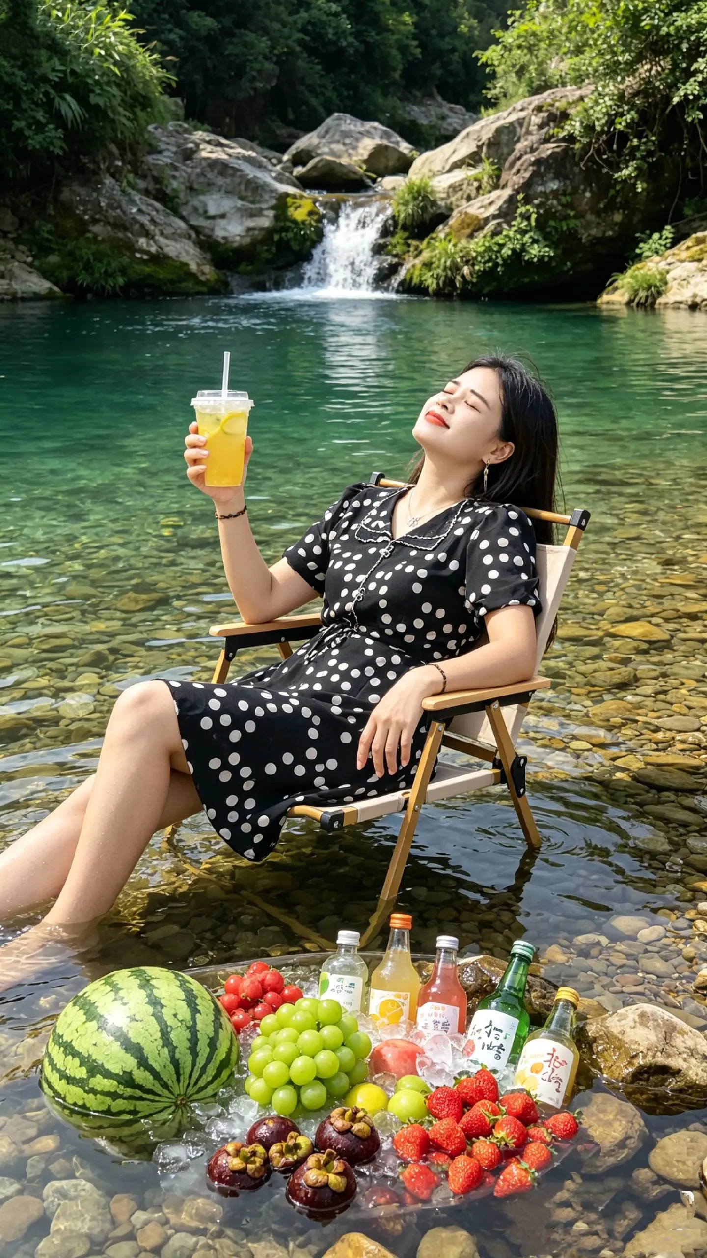 衣服湿了可以换了，快乐是无法代替的，泡在水里的快乐才是夏天的标配[啤酒][胜利]
