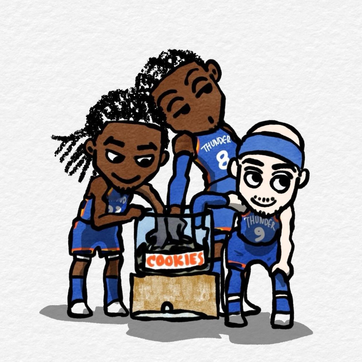 合计11次抢断！7a今日新作给到卡鲁索、杰伦威廉姆斯和卡森华莱士⚡雷霆战胜快船快