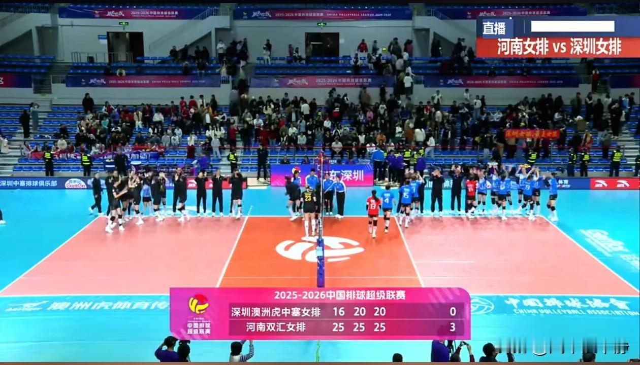 河南女排保级成功!
刚刚结束了女排联赛升降级赛河南VS深圳的第二场，主场作战的深