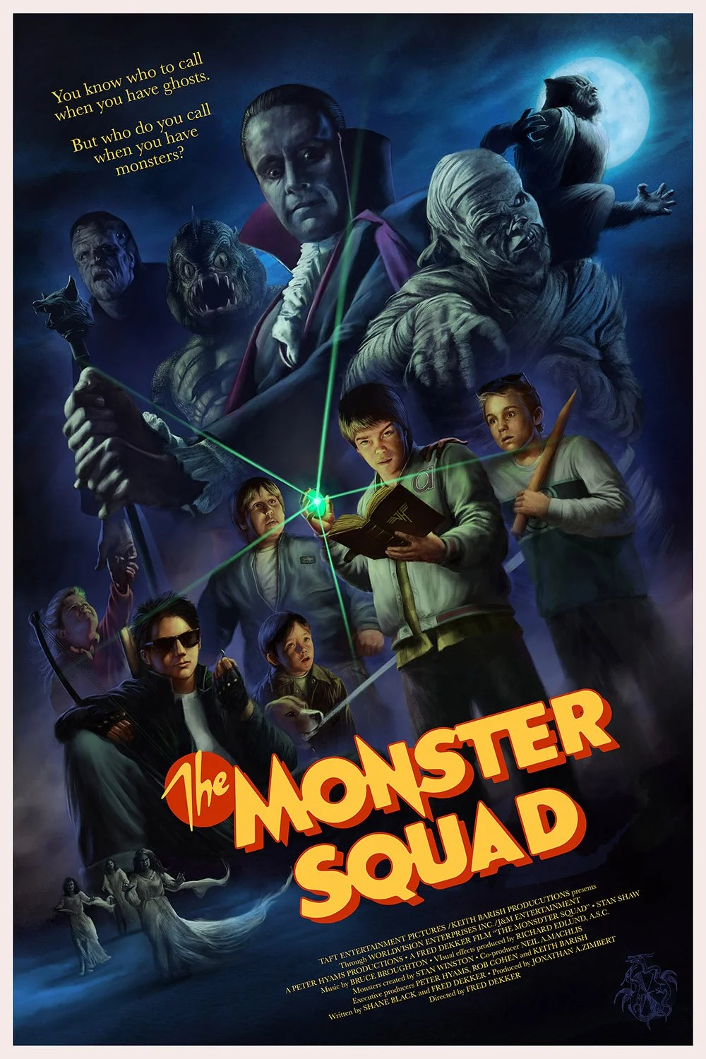 艺术家Dave Merrell绘制的插画海报，他也是给《走进黑暗》系列纪录片绘制