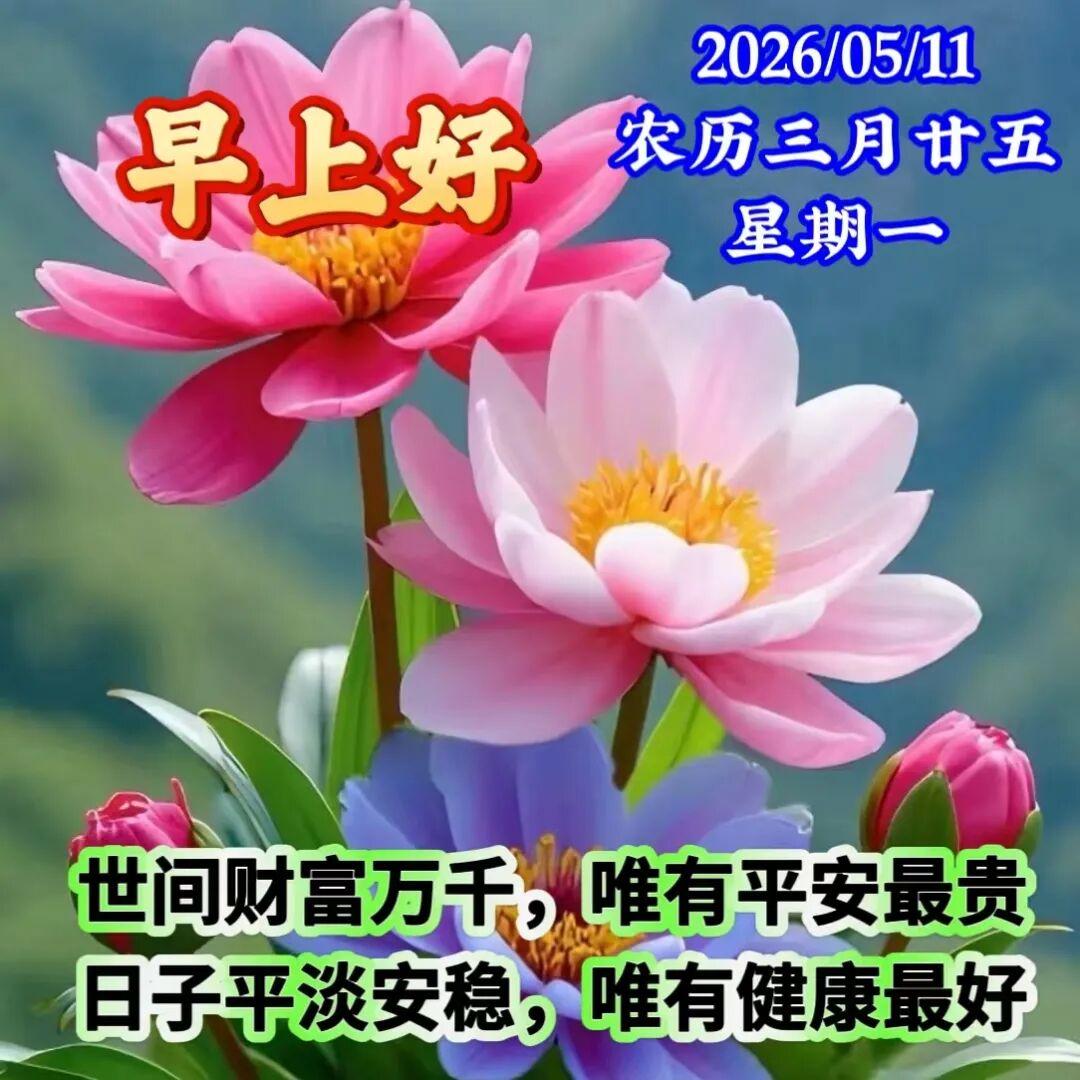 早上好！人，最感动的是被你每天想起，没有约定，却有默契；没有利益，却有真情。
