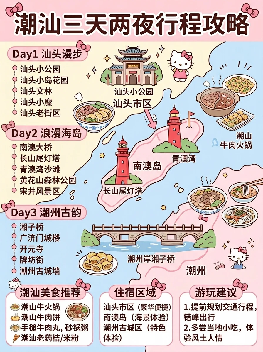潮汕三天两夜行程攻略！！！
