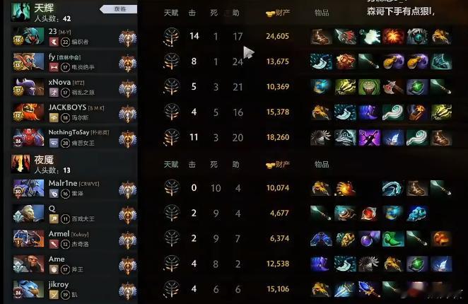 Ame开始复健了！怎么玩了个斧王啊！被森哥、莫言、Xnova吸分了呀！马林这0-