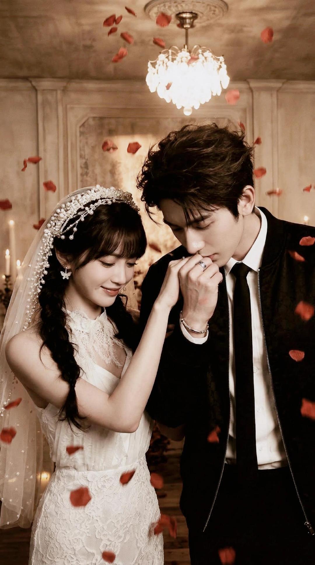 张凌赫田曦薇婚纱二创张凌赫田曦薇头纱二创这才是大家想要的味啊！！！ 