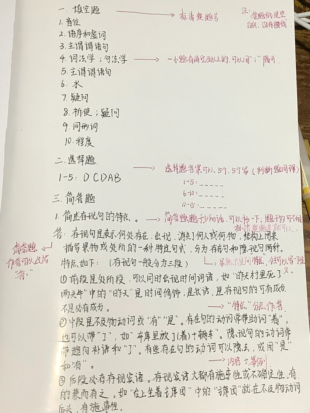 带你刷真题｜每种题型在答题纸上如何作答？