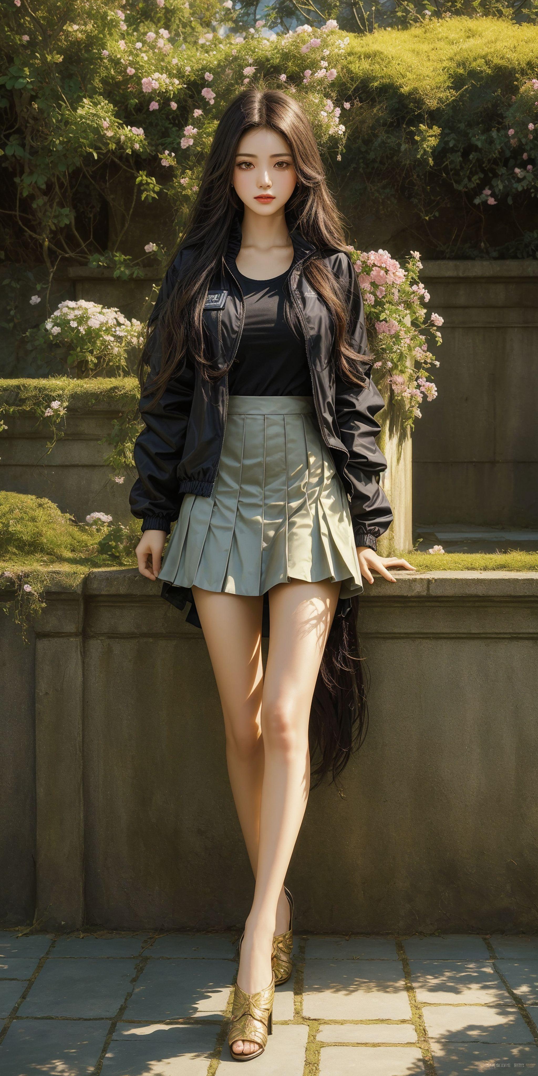 长腿美女。