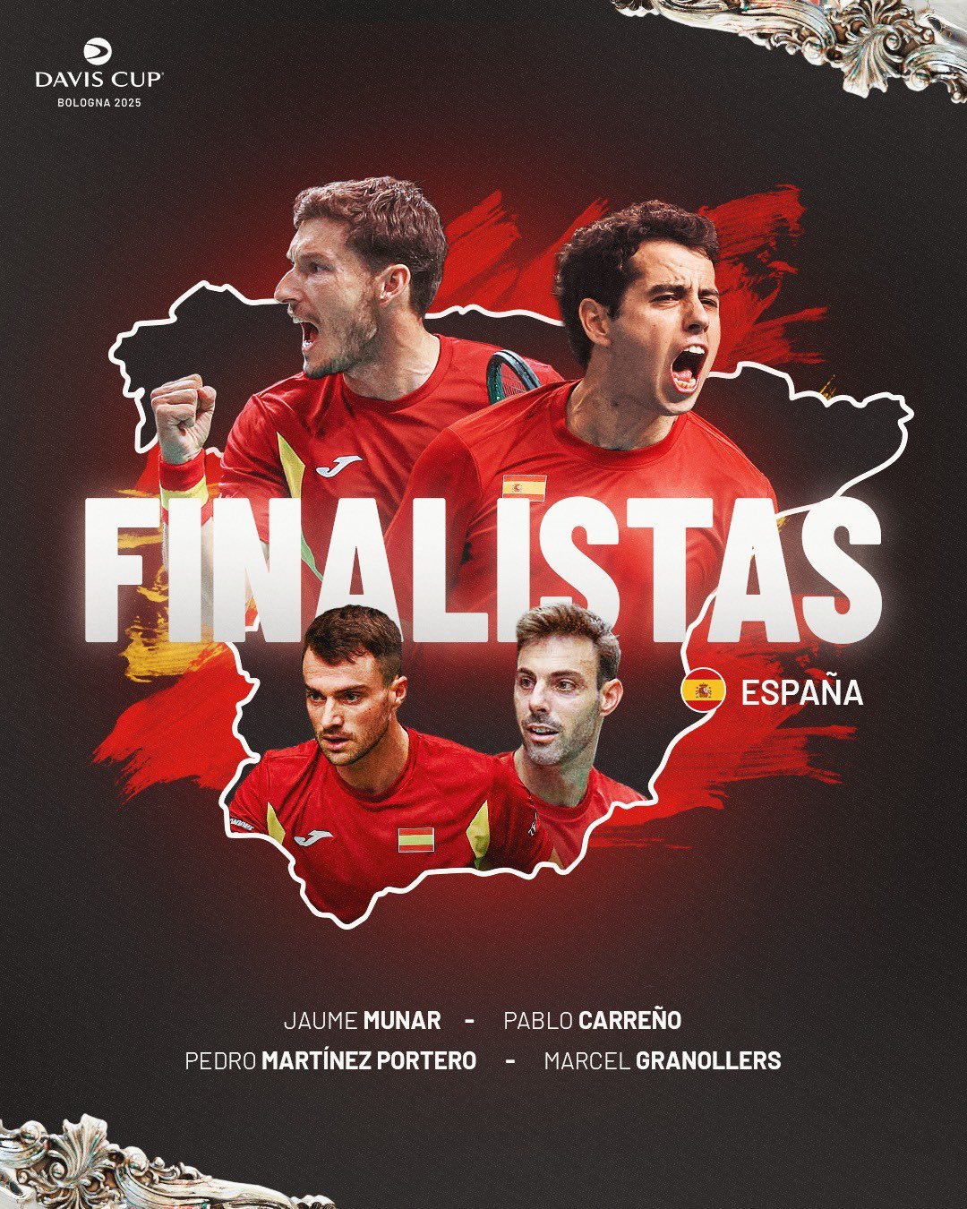 虽然兹维列夫击败了慕纳尔，但西班牙队还是凭借布斯塔在单打力克斯特鲁夫，以及双打上