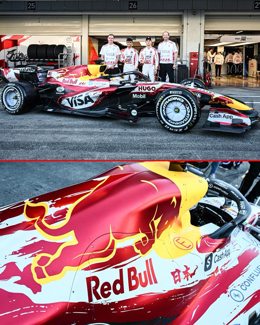 红牛二队特别款涂装相当靓眼f12026f1日本大奖赛