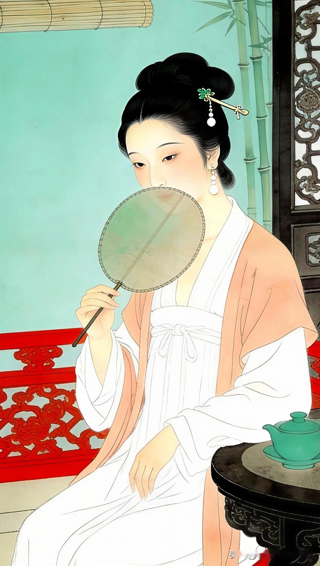 镜中人影，岁月静好。