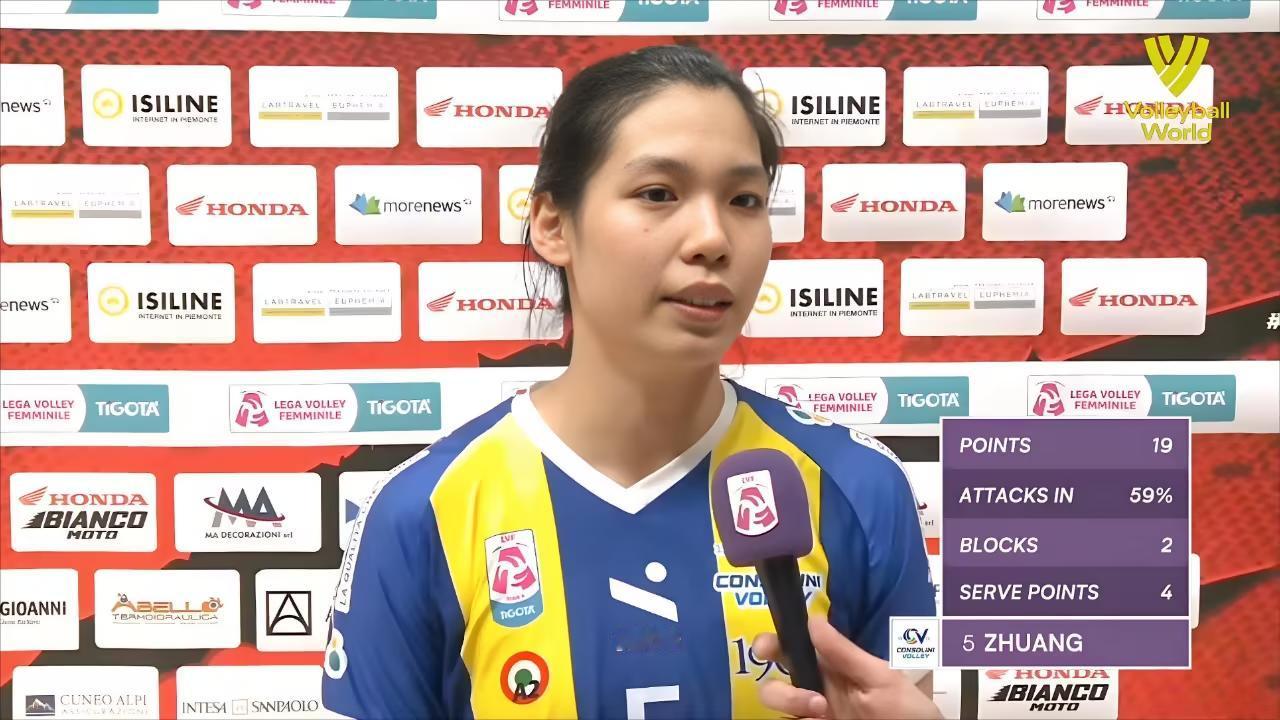 [中国赞]意大利教练都看“傻”了，一个1米84的中国姑娘，竟把一支垫底球队，硬生