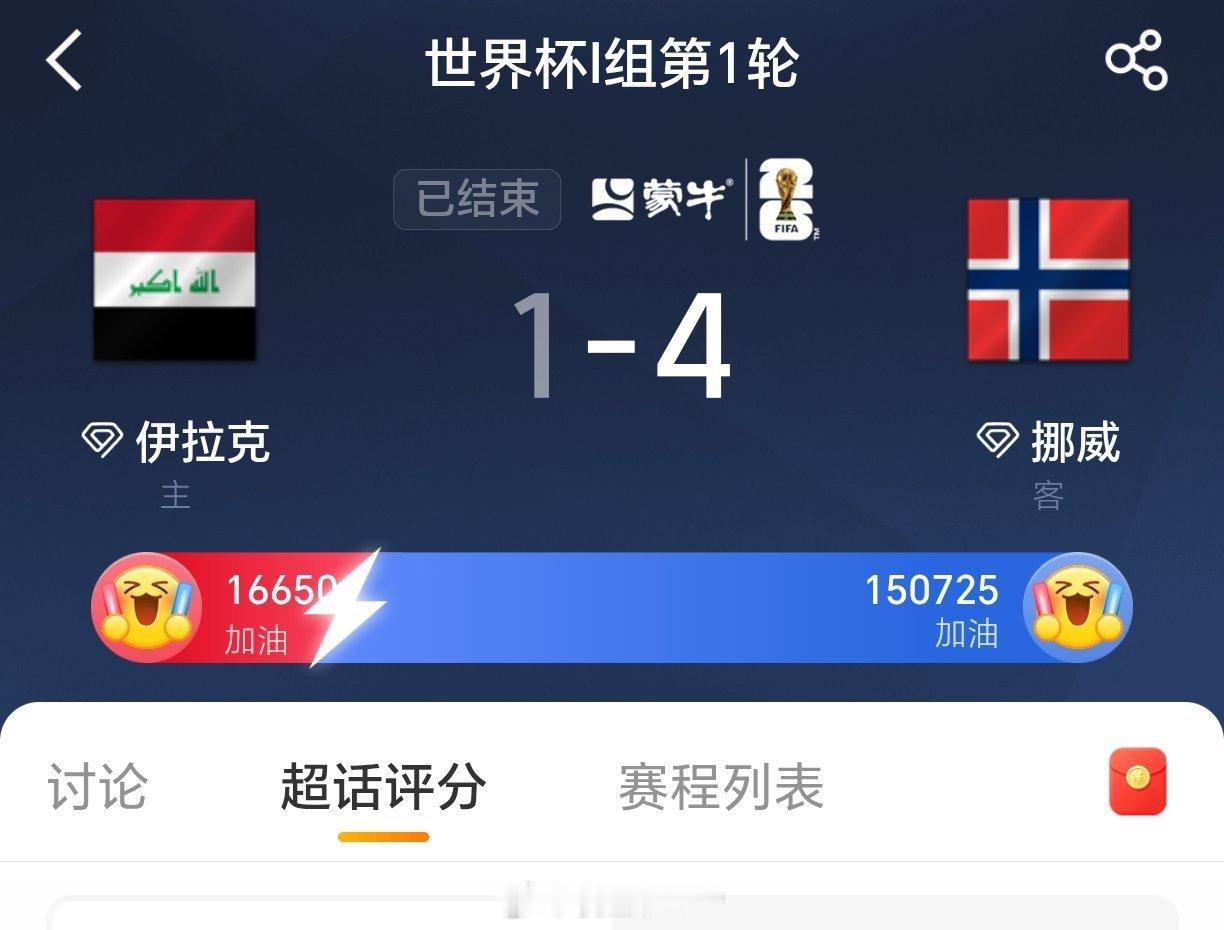 阿根廷vs阿尔及利亚法国3比1胜塞内加尔，伊拉克1比4负挪威，今天前两场没有出现