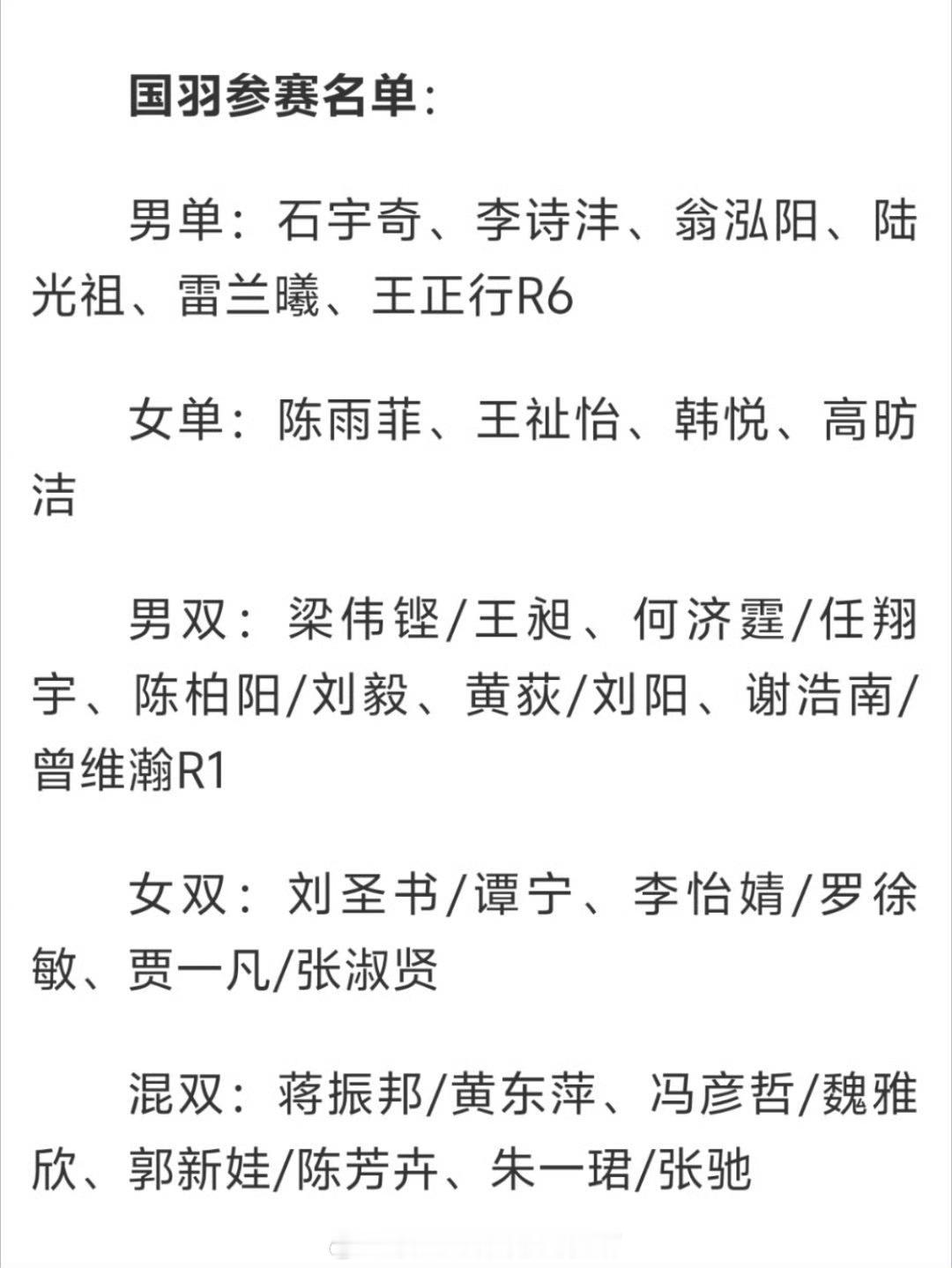 国羽全英赛名单出炉  梁王组合归队训练 3月11日至16日在伯明翰举行的【全英羽