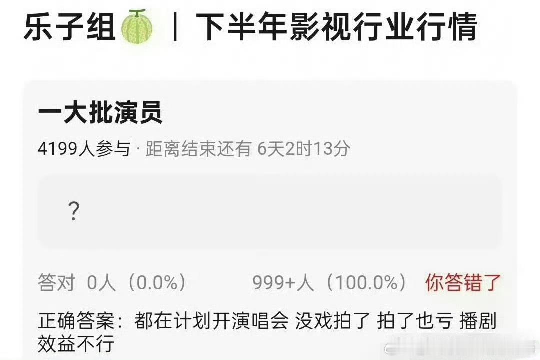 曝大批演员计划开演唱会 可以理解现在影视寒冬没有剧拍，想要找工作跨界，但是你们跨