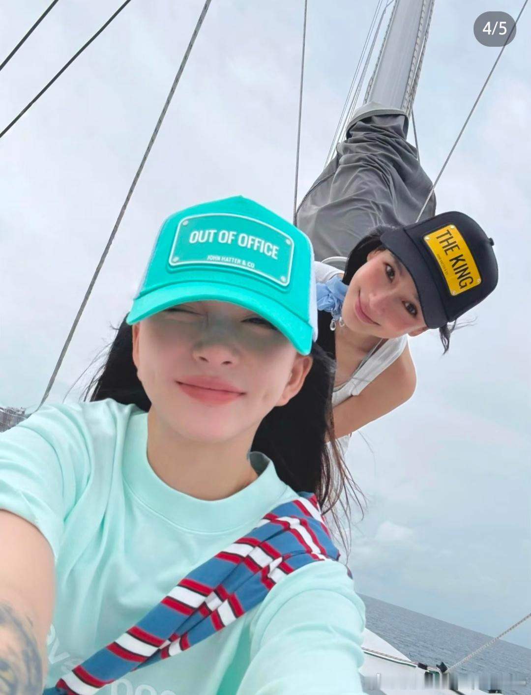 Angelababy马尔代夫游客照阳光，沙滩，美女！好漂亮！元气满满！有在好好享