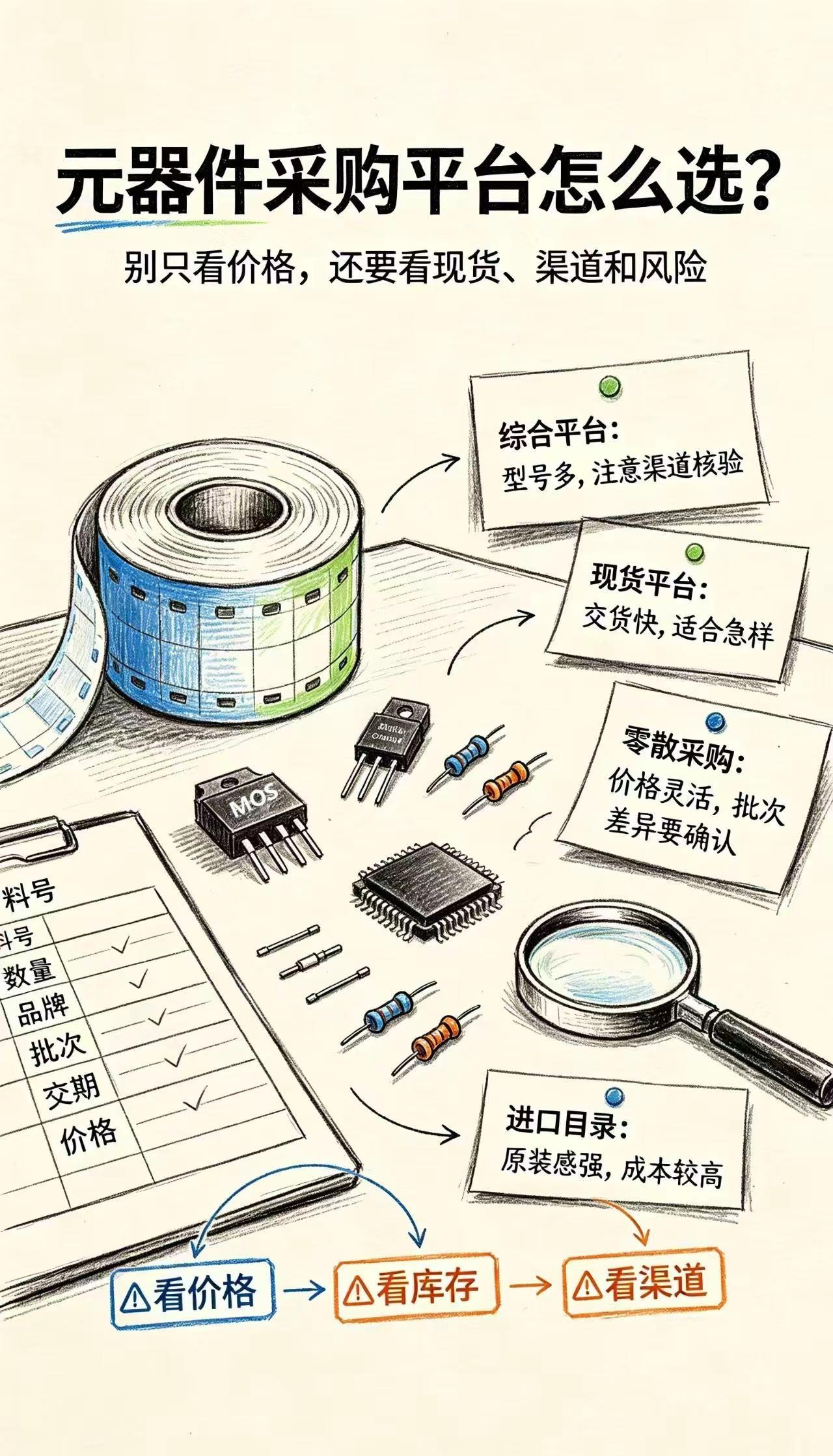 元器件采购别只看低价！平台差别居然这么大？上热门话题🔥🔥🔥热榜2026 电