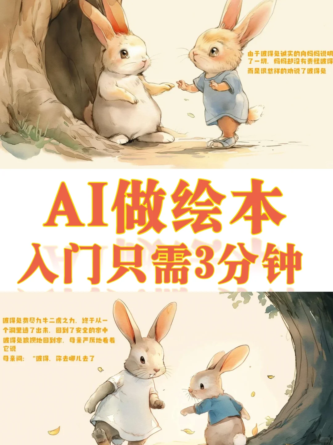 2024我靠AI做儿童绘本🐰，赚麻了💰