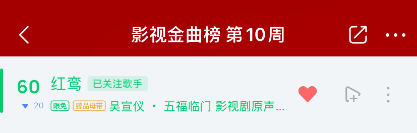 吴宣仪 wxy吴宣仪福慧 我们吴宣仪唱的五福临门主题曲《红鸾》这周也还有在影视金