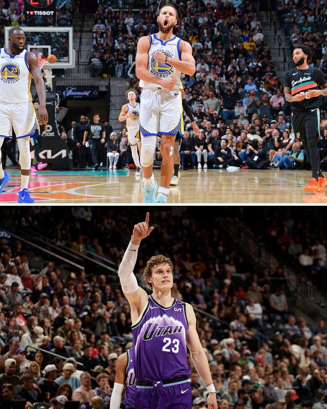 库里和马尔卡宁是本赛季NBA仅有的两位多次单场得分超过45分的球员。