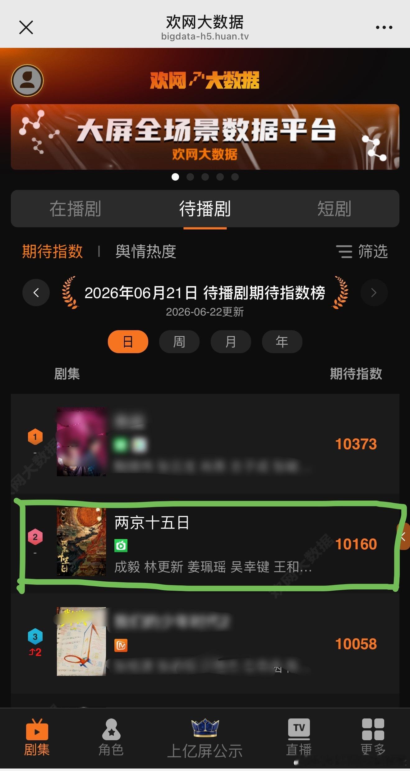 欢网大数据网页链接每天可签到两京十五日，每天领取金币给朱瞻基头票🎫 