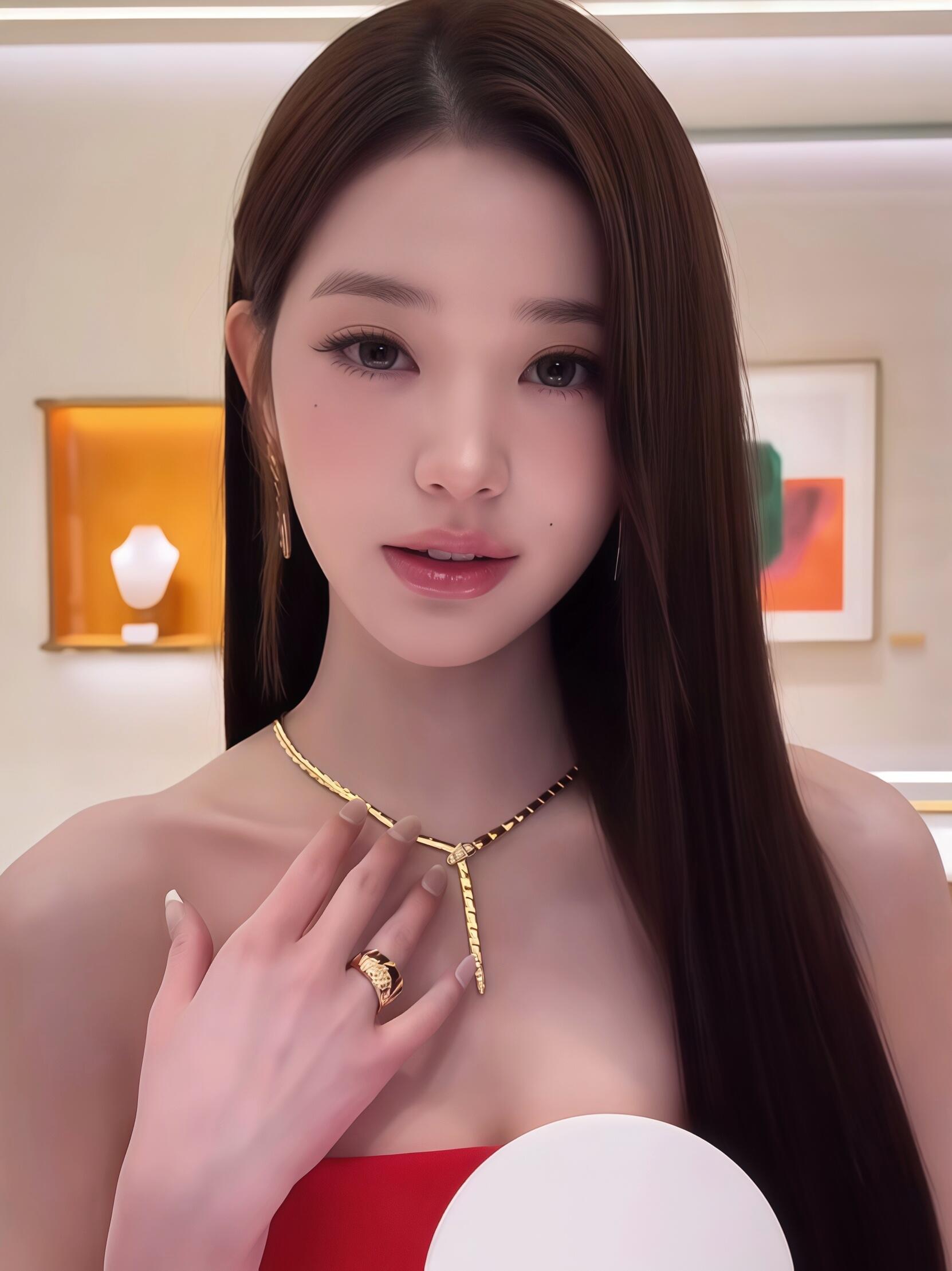 我突然理解了美杜莎塑 张元英的眼睛你只要盯着看 会发现漂亮的就像无底深渊….（褒