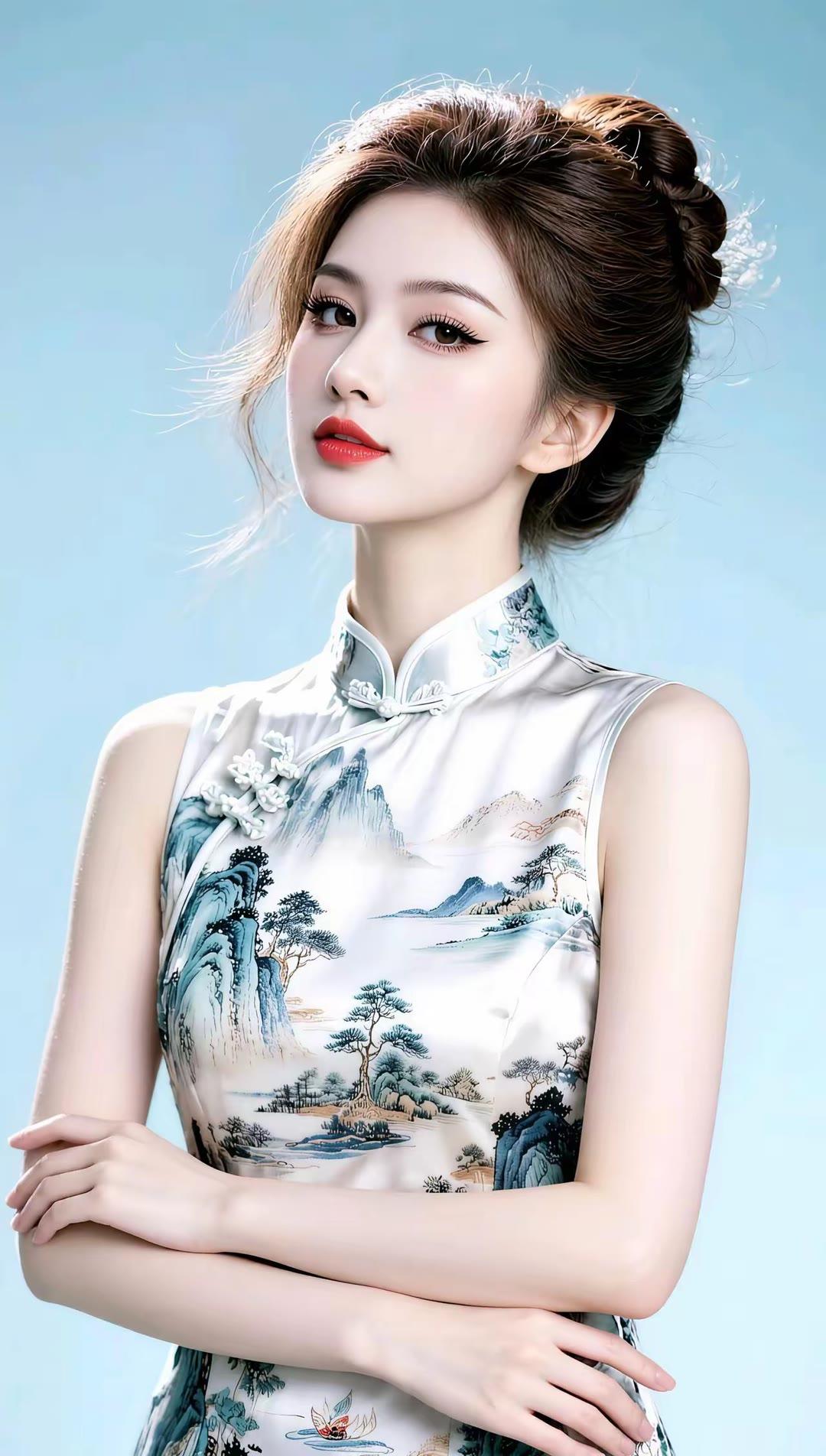 优雅旗袍，古典韵味，气质女神，惊艳时光