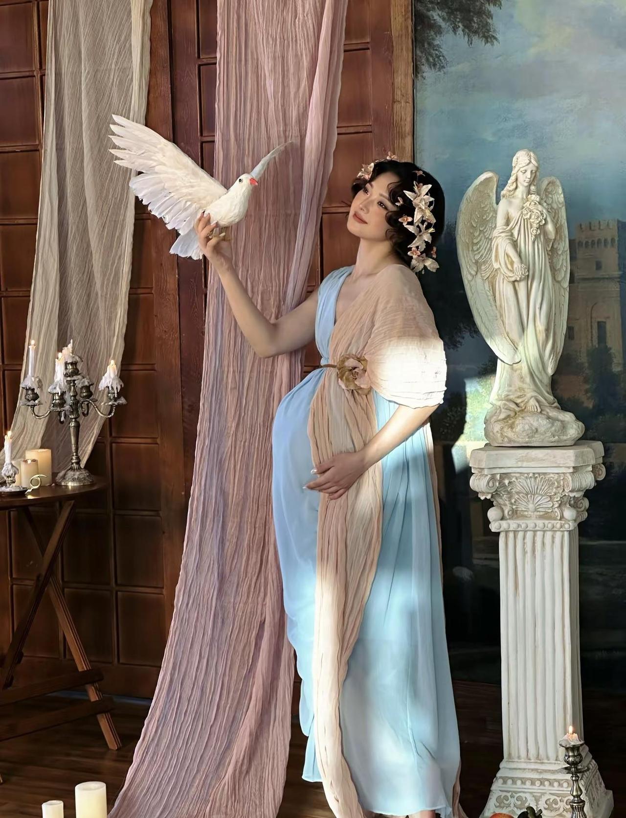 古希腊油画感孕妇照🕊️ 油画孕妇照 孕妇照