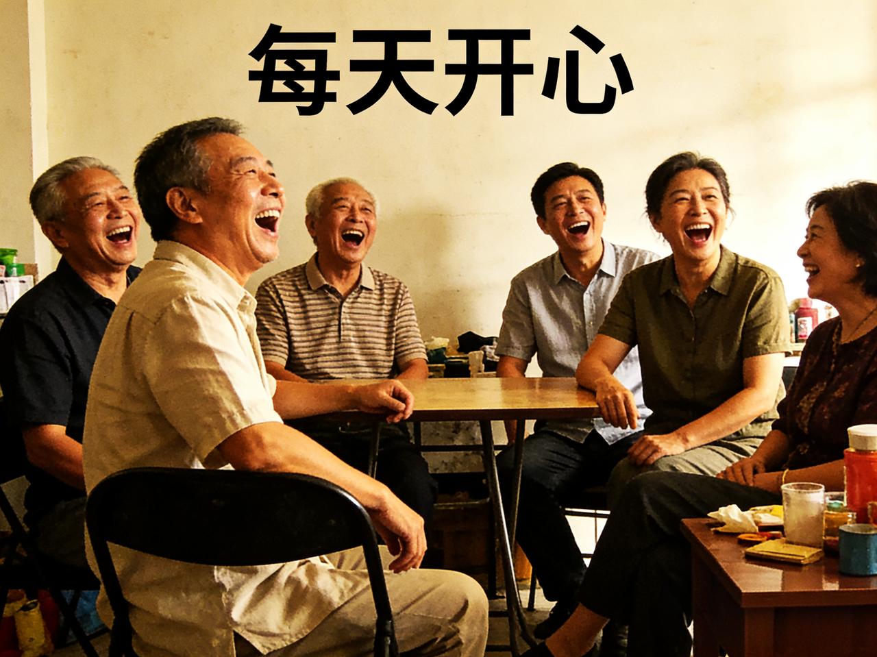 标题：每天三件事：开心、开心、开心
烦恼别往心里放，
忧愁别往身上扛，
简单过，