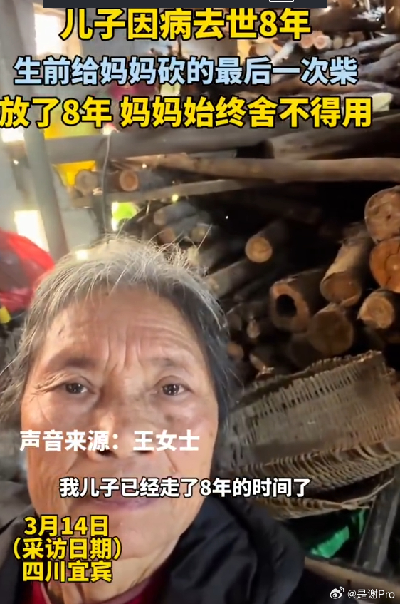 儿子生前砍的柴放8年妈妈舍不得用  不会潮吗？放了8年还能用吗 