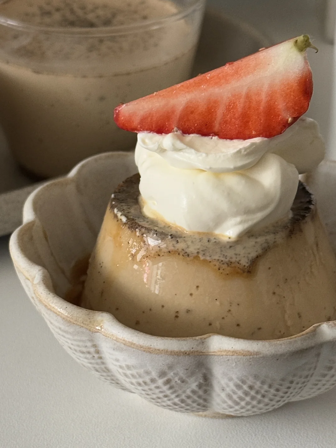 🍮暖冬治愈系甜品｜焦糖红茶布丁🥄