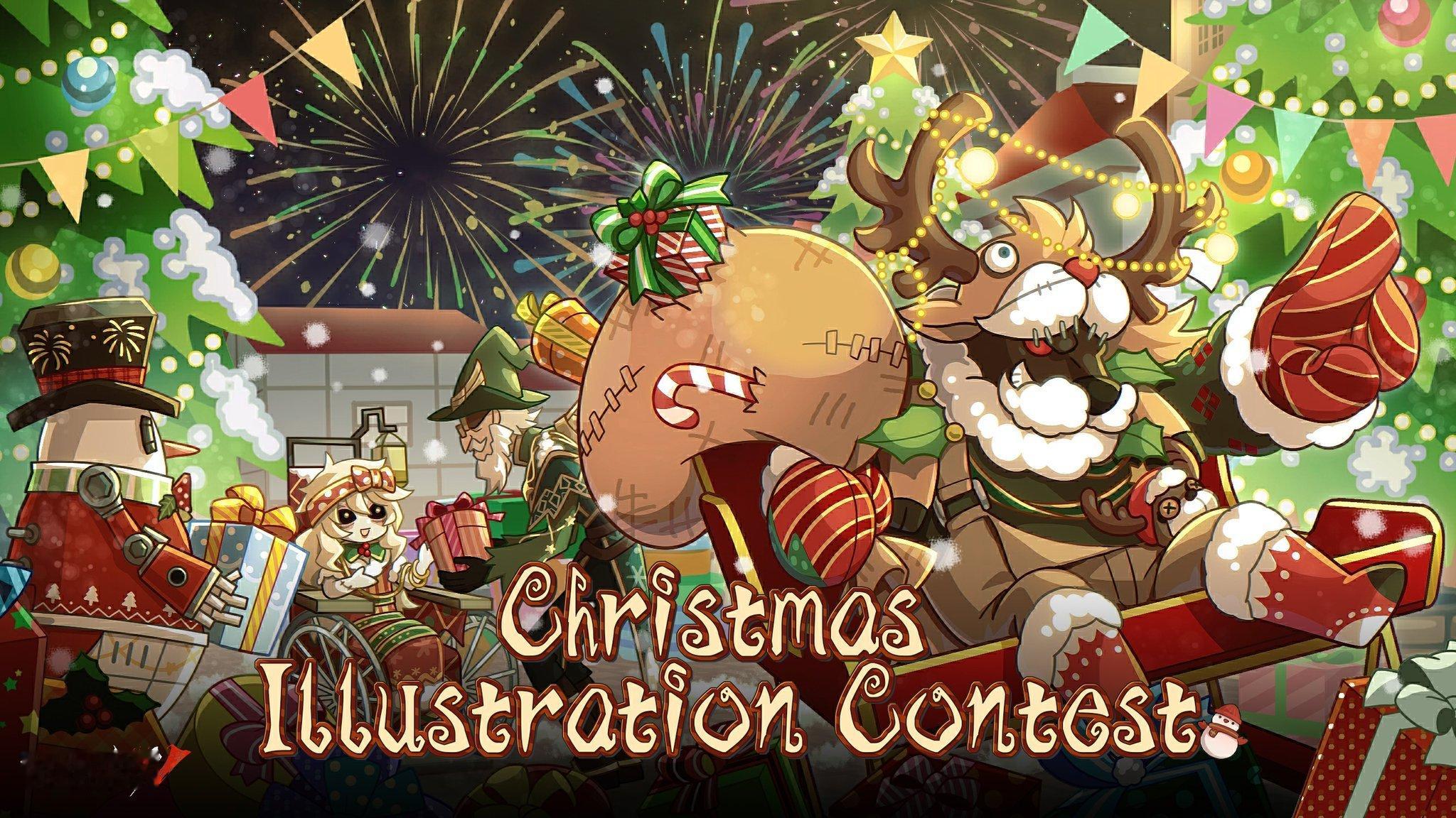 【官推-圣诞插画比赛】清朗明媚又是一年一度的Merry Christmas🎄 