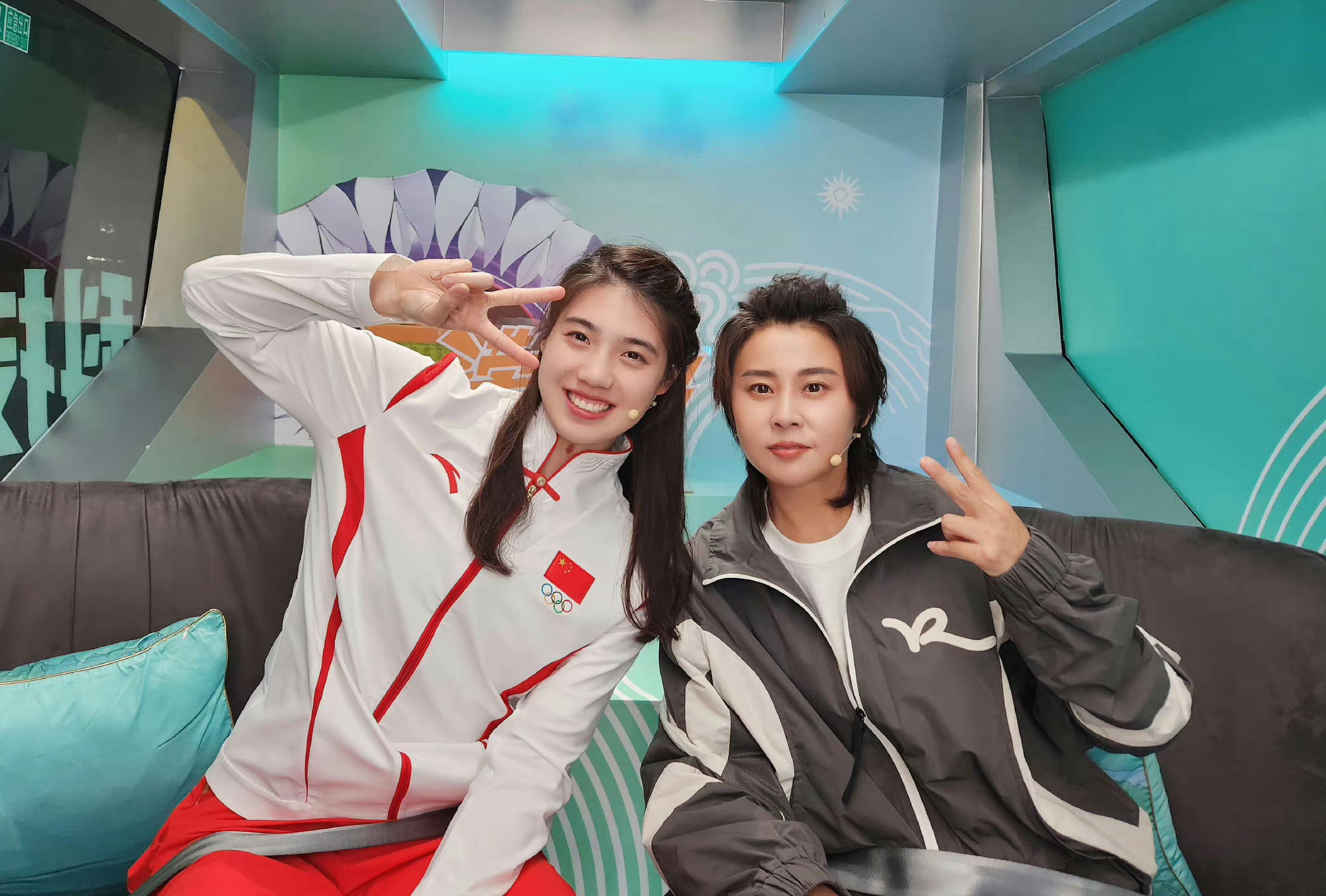 #王濛张雨霏梦幻联动##王濛量过了0.3秒是张雨霏半臂长# 梦幻联动！与游泳冠军