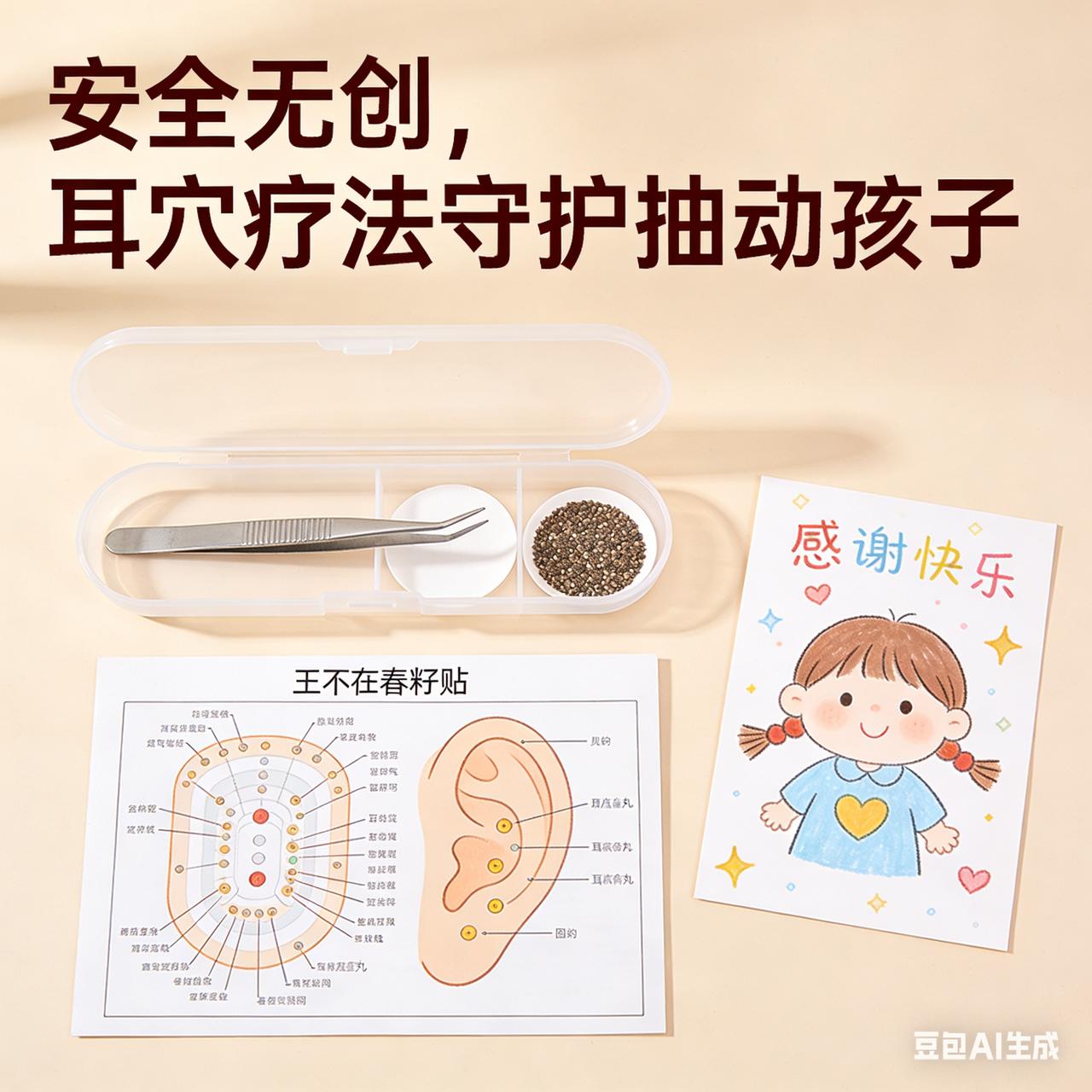 耳穴压丸治儿童抽动障碍：理论+疗效+取穴+操作+疗程，家长收藏版
孩子眨眼、清嗓