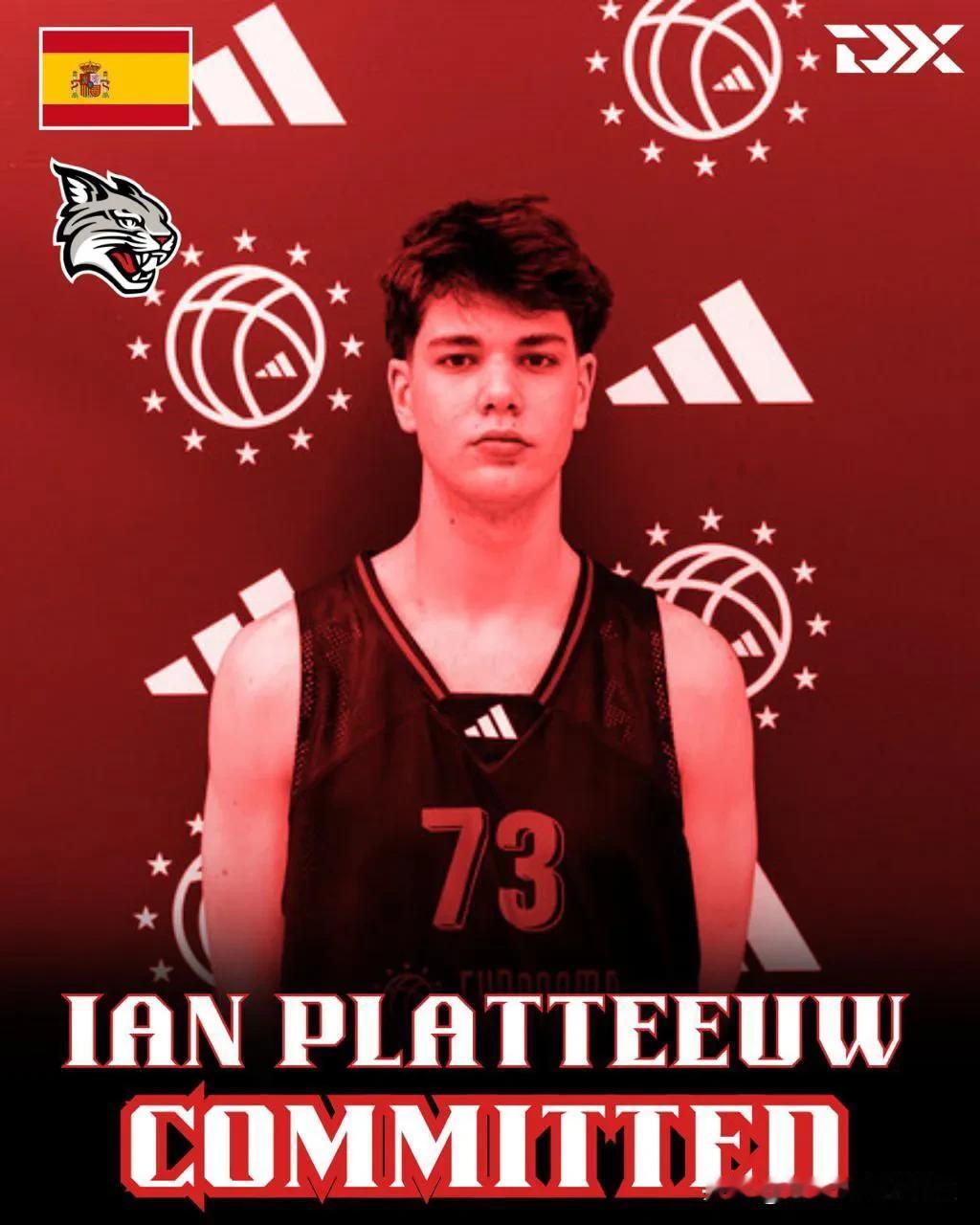 西班牙中锋Ian Platteeuw宣布承诺NCAA男篮 戴维森学院Davids