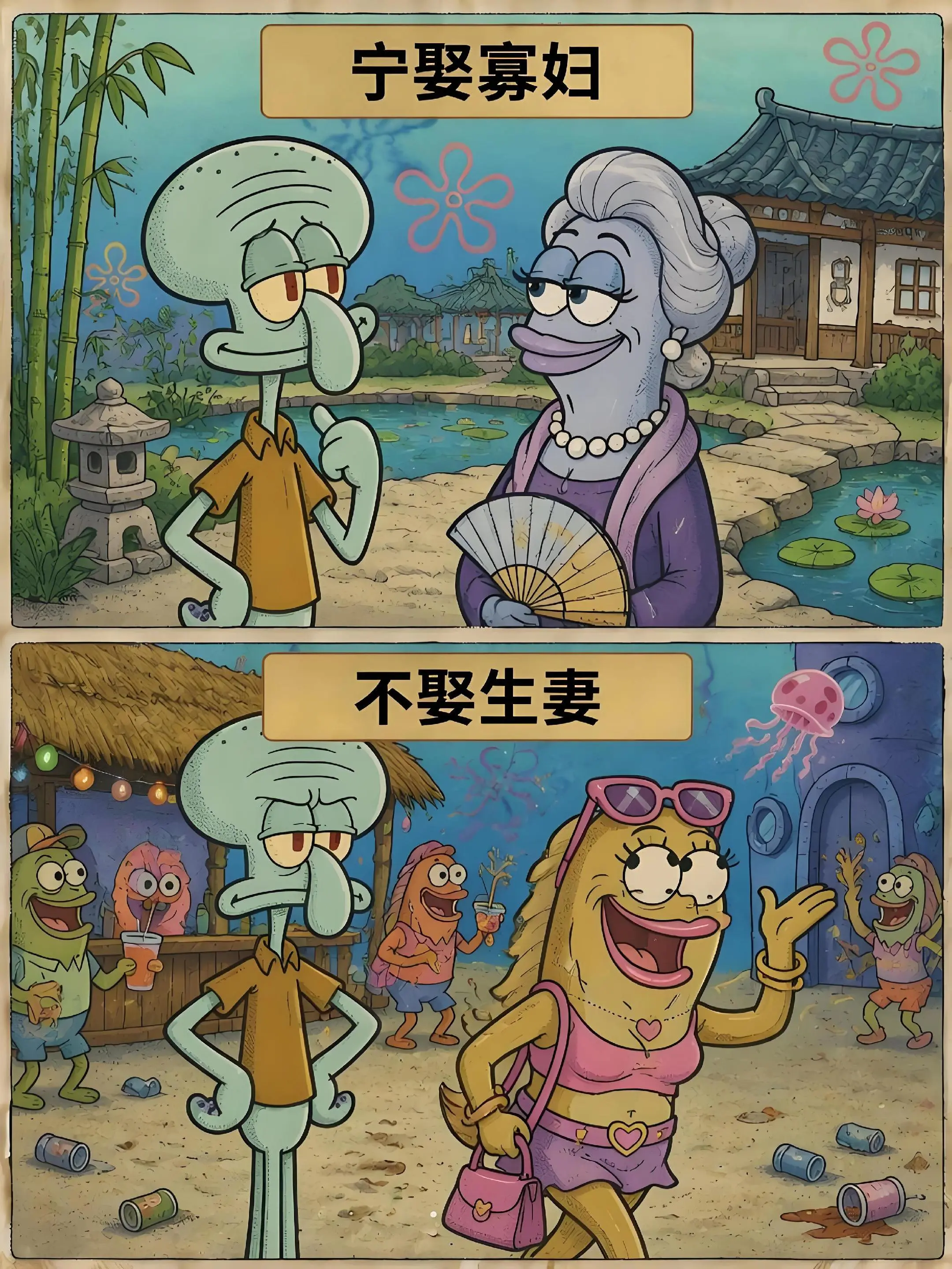 夫妻同心土变金，离心金屋也成冰。