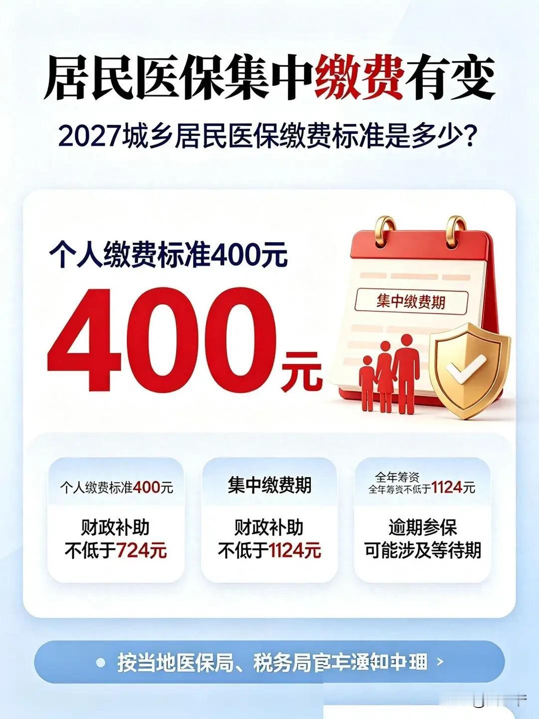 今年的新农合又出来了，每人400元。
    为了不让家人断缴，下个月发了工资，
