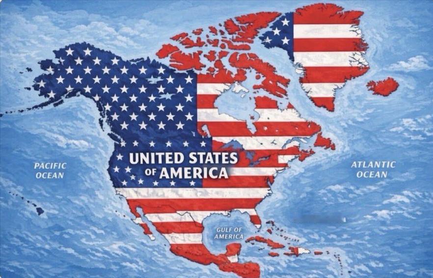 特朗普发了这张地图！西方媒体没有一个敢吱声，因为他们知道美国真敢，并且特朗普已经