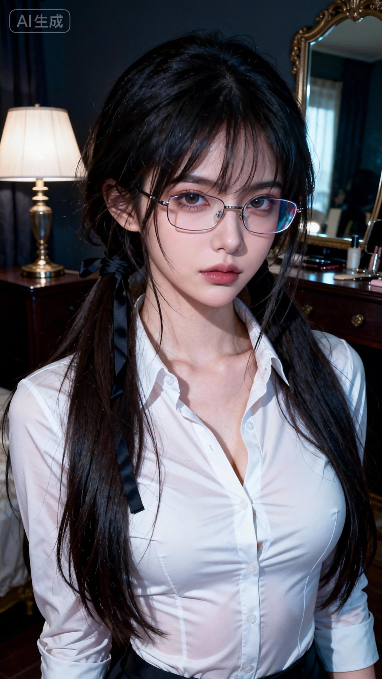 复古眼镜少女，黑白经典穿搭，尽显优雅气质。30岁的职场女性怎么穿? 你喜欢哪种衬