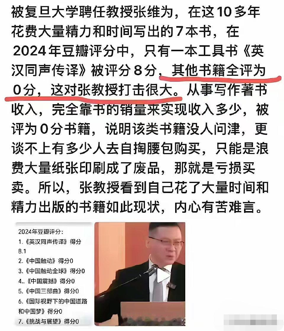 张教授的著作，一本没看过，不敢妄评！