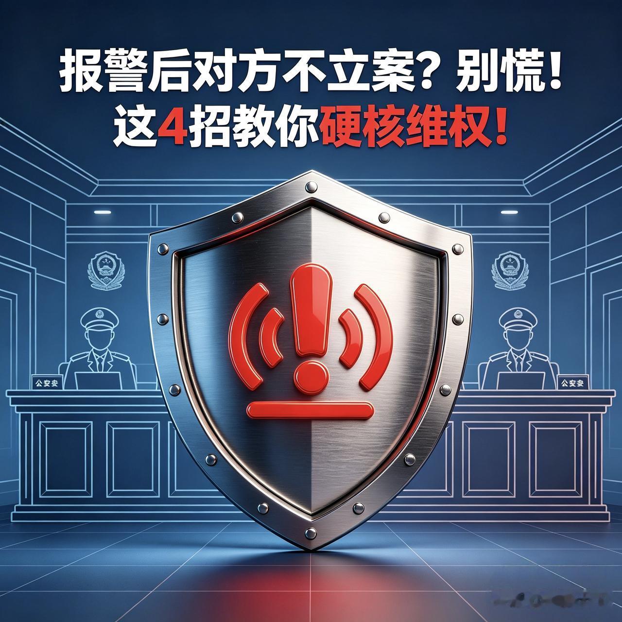报警后对方不予立案？别慌！这4招教你硬核维权！

遇到纠纷不得已报警后，公安机关