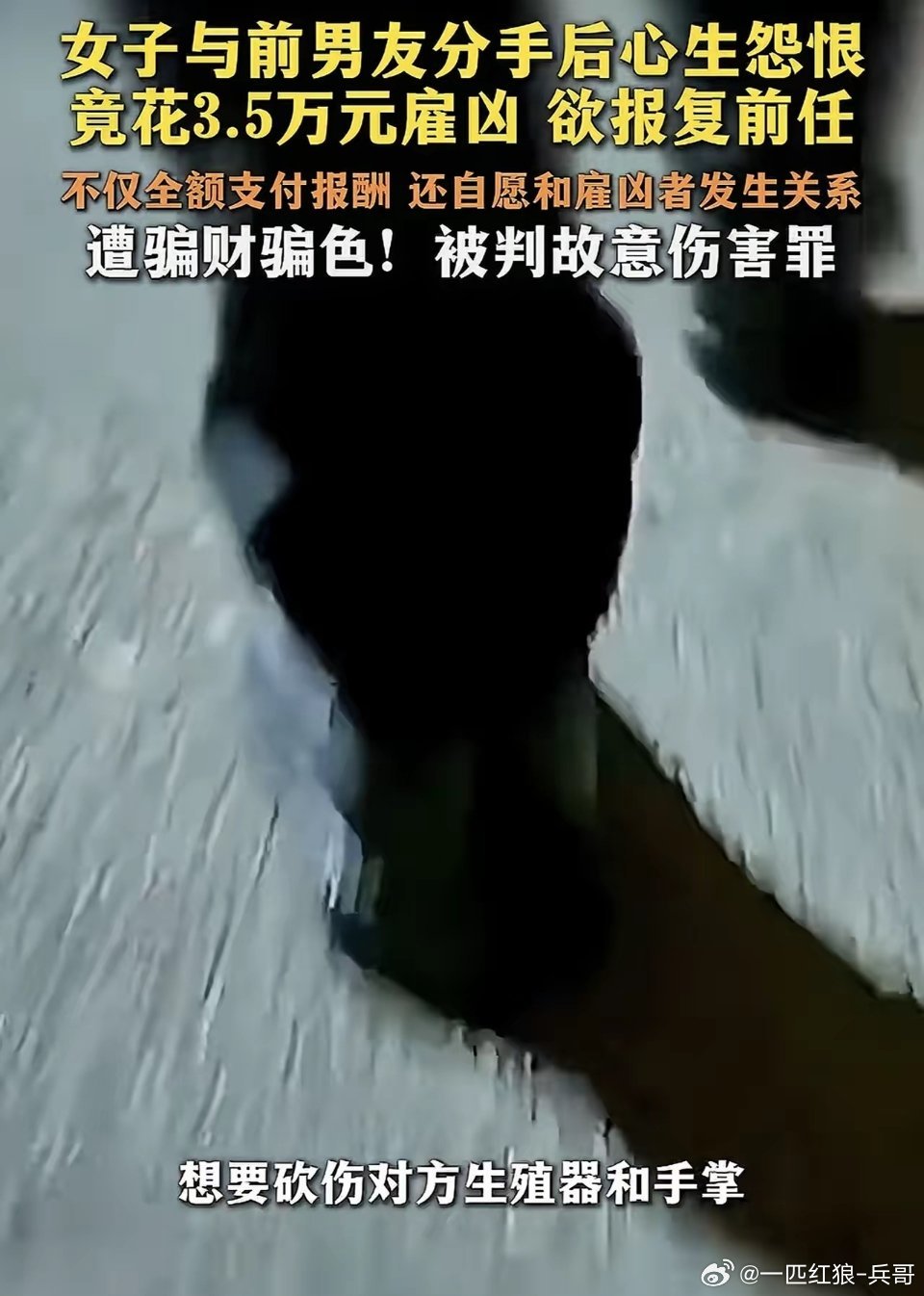 史上最强白嫖！广东，一女子分手后为报复前男友，在网上花35000元，雇了一男子去