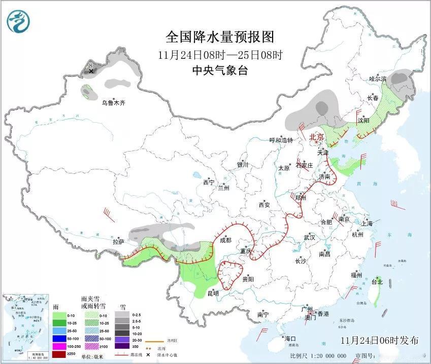 小雪节气第三天，较强冷空气来袭，山东北部和半岛地区有小雨雪！
     立冬十月