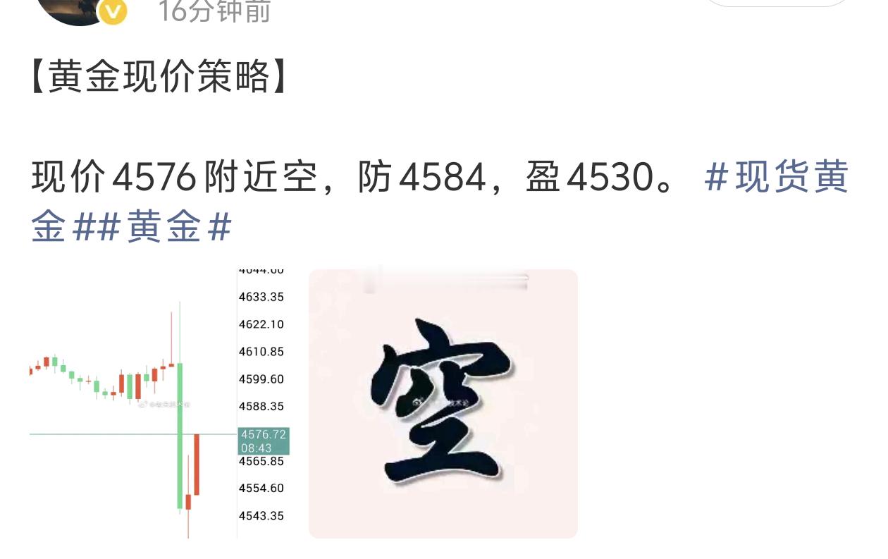 【黄金空单获利200点离场，美盘多空双收】受沃什讲话消息刺激，黄金盘面突发快速大
