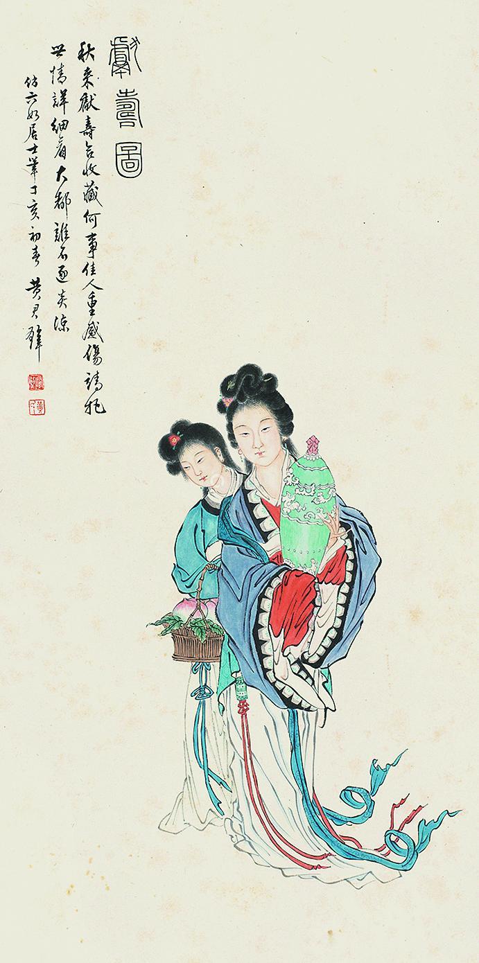 【云瀑、花鸟、人物全精通，这位大师被严重低估】
 
黄君璧，与张大千、溥心畬并称