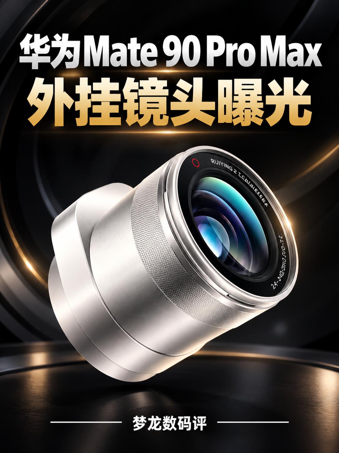 华为Mate 90 Pro Max外挂镜头曝光！
华为Mate90ProMax 