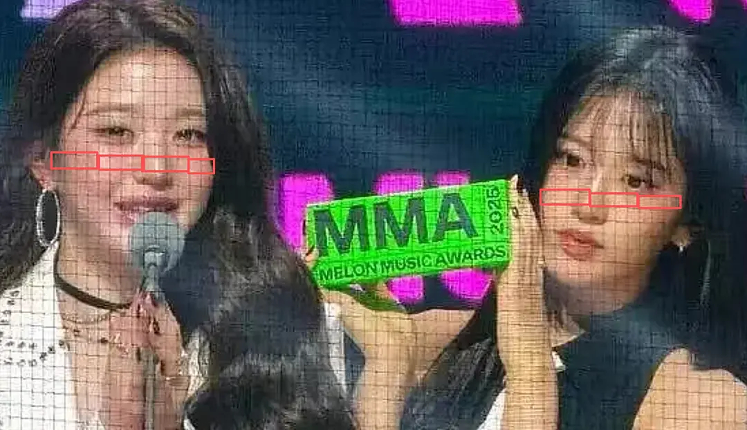 网友用大屏格分析张元英和安宥真脸的大小张元英14 格 安宥真 12 格 这样看安