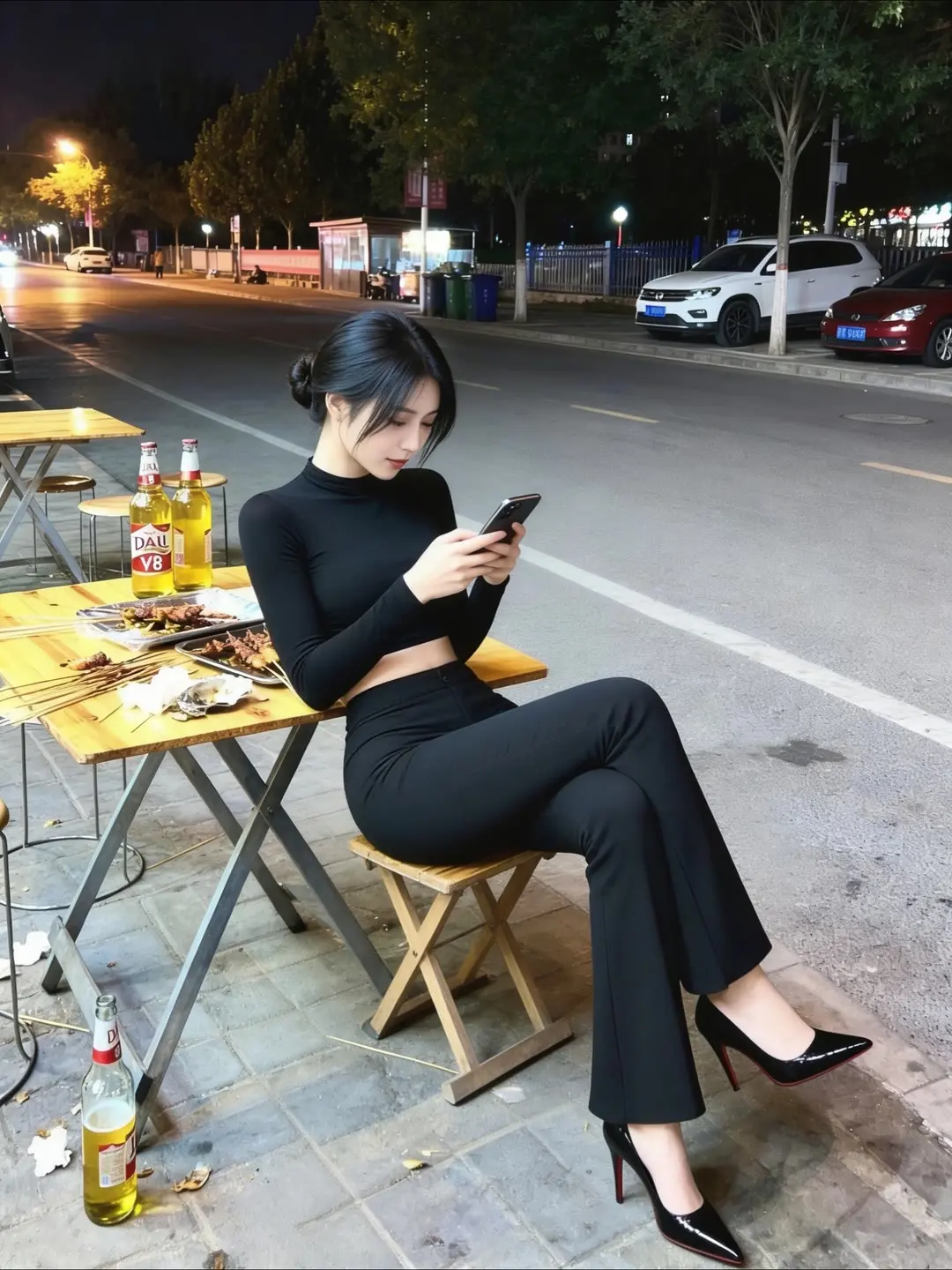 氛围感美女 烟火气 都市丽人 抖出你的小蛮腰 夜生活