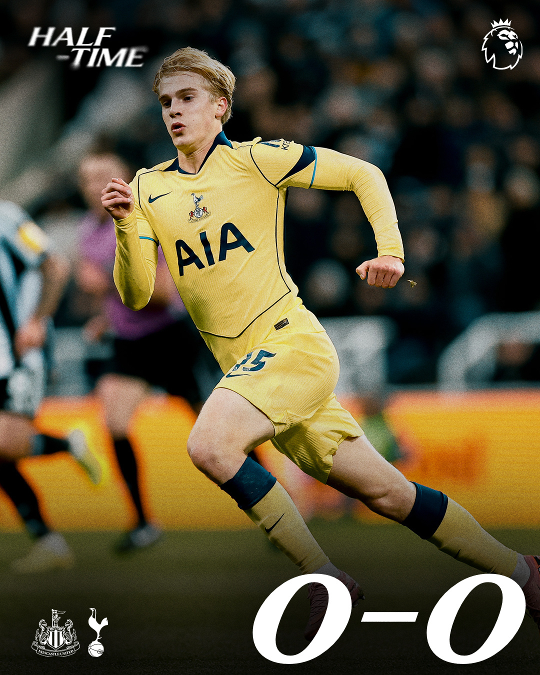 在传接球、身体对抗一塌糊涂的情况下，上半场顶住了纽卡的轰炸，还一度在最后7-8分